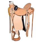 Western Horse Wade Saddle Leather Ranch Roping Tan. Fixed Price $749.95.