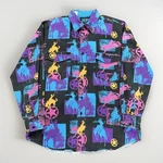 Loneroo Rider Roper Men's Graphic Print Button-up Shirt Long Sleeve Western. Fixed Price $49.00.
