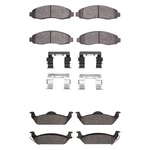 For Dodge Dakota 03-04 Super Heavy Duty Semi-metallic Front & Rear Brake Pad Set. Fixed Price $110.70.