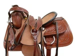 Cowboy Ranch Roping Western Horse Saddle 15 16 17 Pleasure Tooled Leather Tack. Fixed Price $399.62.