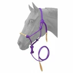 TOUGH-1 Purple Horse Size Rawhide Noseband Rope Halter W/lead 50-1050. Fixed Price $24.99.