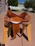 15.5" Circle Y Western Roping-all Around Saddle. Fixed Price $1400.00.