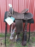 15" Brisby Barrel Saddle Royal King- New With Tags. Fixed Price $500.00.