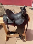 Vintage Beartrap Saddle It Is Light Enough To Great Barrel Racing. Fixed Price $600.00.