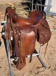Vintage Simco/crates High Back Western Saddle Built Bags Basket Stamp. Fixed Price $1428.70.