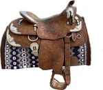 16" Blue Ribbon Western Show Saddle And Bag Kept Non-smoking Home.. Fixed Price $3000.00.
