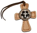New! Light Oil Leather Tie Silver Cross Concho Horse Saddle Barrel Racing. Fixed Price $9.99.