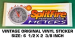 Splitfire Performance Meters Vintage Original Vinyl Decal Sticker-drag Racing. Fixed Price $6.52.