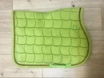 Lami Cell Full Size Horse Saddle Pad All Purpose Lime Green W/gold Piping. Fixed Price $15.00.