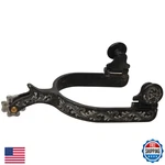 Weaver Equine Ladies' Engraved Black Steel Spurs 1-3/4" Shank. Fixed Price $172.32.