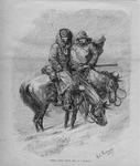 United States Cavalry Scouts On Horseback Lost Blizzard Saddle Spurs Reins. Fixed Price $65.00.