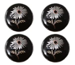 Set Of Conchos Western Saddle Tack 1-1/4" Engraved Three-tone Flower CO561. Fixed Price $24.99.