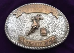 1973 Western States Jr Rodeo Sterling Silver Rowell Saddle Trophy Belt Buckle. Fixed Price $289.00.