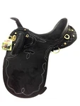 New Design Synthetic Suede Australian Stock Saddle With Horn And Accessaries. Fixed Price $280.00.