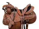 Western Saddle Trail Horse Pleasure Barrel Racing Tooled Leather Set 15 16 17 18. Fixed Price $329.95.
