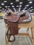 Billy Cook 14.5" Medium Oil Silver Western Pleasure Show Saddle Vgc. Fixed Price $650.00.