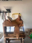 Usher Barrel Racing Saddle 14 Seat, 6.75 Gullet, UBBR-247 Model. Fixed Price $2273.00.