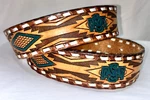 Big John Size 40 Western Hand Finished Brown Saddle Leather Belt No Buckle 1.5"W. Fixed Price $24.99.