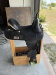 Hilason Treeless Saddle. Fixed Price $550.00.