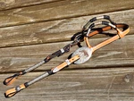 Kustom Kraft Sterling Overlay Silver Ferruled Western Light Oil Headstall Bridle. Fixed Price $489.95.
