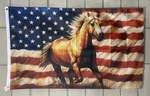 American Horse Flag Free Ship Saddle Stall Man Cave Beer Usa 3X5' Sign Banner. Fixed Price $24.95.