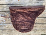 Brown Double Faced Fleece Australian Saddle Pad. Fixed Price $25.00.