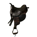 Big Horn Western Aztec Print Saddle 14" #236 Black With Cordura Fenders. Fixed Price $375.00.