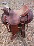 16" Diamond Cross Wade Ranch Roping Saddle. Fixed Price $1395.00.