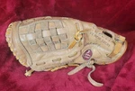 Rawlings Ozzie Smith Broken Baseball Mitt #6592 Deep Pocket Basket Weave Lht. Fixed Price $19.99.