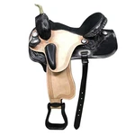 Hs Hilason Western Horse Saddle Genuine Leather Flex Tree Barrel. Fixed Price $749.95.