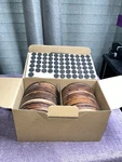 Unfinished Wooden Craft Circles Coasters Bulk Set Of 30 With Adhesive Pads. Fixed Price $19.99.