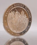 1916 Mexican Border War Virgin Islands Denmark 925 Silver Art Bar Round C2515. Fixed Price $350.00.