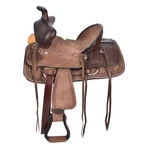 Youth Chocolate Brown Hard Seat Bear Trap Western Saddle Full Qh Bar 12" 13" New. Fixed Price $315.00.