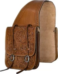 Western Buffalo Leather Saddle Bag Tooled Horse. Fixed Price $163.01.