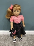 American Girl Maryellen Poodle Skirt And Saddle Shoes (doll Not Included). Fixed Price $35.00.