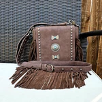 Montana Fringe Woen Western Country Cowgril Crossbody Coffee. Fixed Price $49.99.