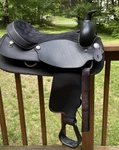 17" Wintec Western Horse Saddle Full Qh Light Weight Black Clean!. Fixed Price $425.00.