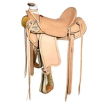 95BH Western Horse Wade Saddle American Leather Ranch Roping Tan. Fixed Price $749.95.