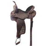 Leather Western Horse Saddle Barrel Racing Deep Seat And High Cantle Designed. Fixed Price $474.99.