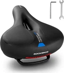 Rockbros Comfort Bike Seat Cushion Wide Memory Foam Padded Saddle With Reflect. Fixed Price $19.99.