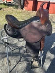 16 Crest Ridge Lite Leather Saddle W/ Pad Ardent Series. Fixed Price $750.00.