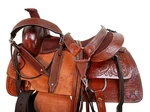 Western Trail Saddle Custom Made Floral Tooled Leather Tack Set 15 16 17 18. Fixed Price $399.68.