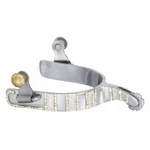 Tough 1 Sweet Iron Spurs With Berry Edge Silver Stripe And Dot Design. Fixed Price $43.88.