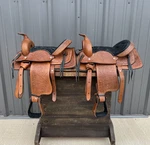 Lot Of - Pony Saddles 12 Kids Western Leather Horse Tack Bundle. Fixed Price $355.00.