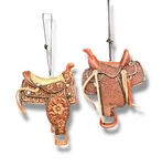 1 Saddle Ornament - Resin Christmas Horse Ridding Rodeo Texas Cowboy Western. Fixed Price $29.01.