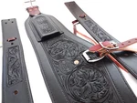 Billy Cook Roper Rear Flank Back Cinch Set Billet Floral Choc Leather Saddle. Fixed Price $299.99.