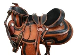 Barrel Racing Saddle Pro Western Horse Pleasure Tooled Leather Tack 18 17 16 15. Fixed Price $399.65.