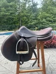 All Purpose Devoucoux Biarritz English Saddle, 18 Seat Size, Flap 3AA. Fixed Price $4000.00.