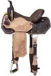 16" Western Barrel Saddle Bisbee By Silver Royal Dark Oil -tooled Roughout. Fixed Price $495.71.