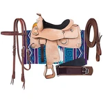 TOUGH1 Silver Royal Trinidad Trainer Saddle Package. Fixed Price $750.00.
